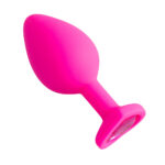 Plug Jóia em Silicone Vermelho com Base em Formato de Coração - Tamanho G - Imagem 6