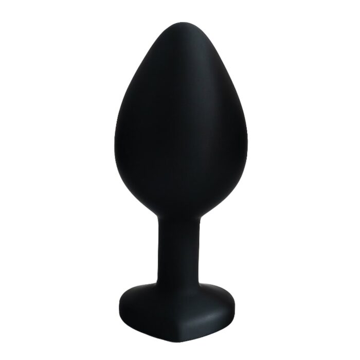 Plug Jóia em Silicone Vermelho com Base em Formato de Coração - Tamanho G - Imagem 12