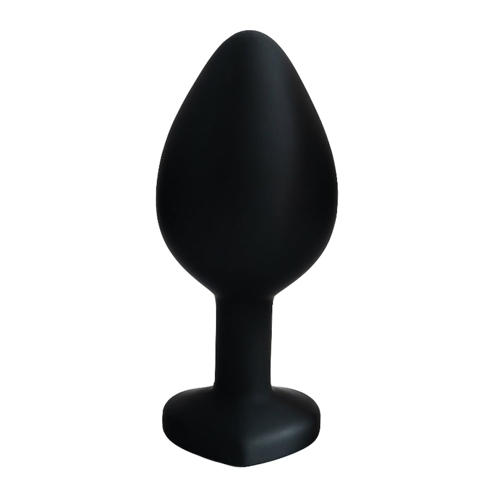 Plug Jóia em Silicone Vermelho com Base em Formato de Coração - Tamanho G - Imagem 12