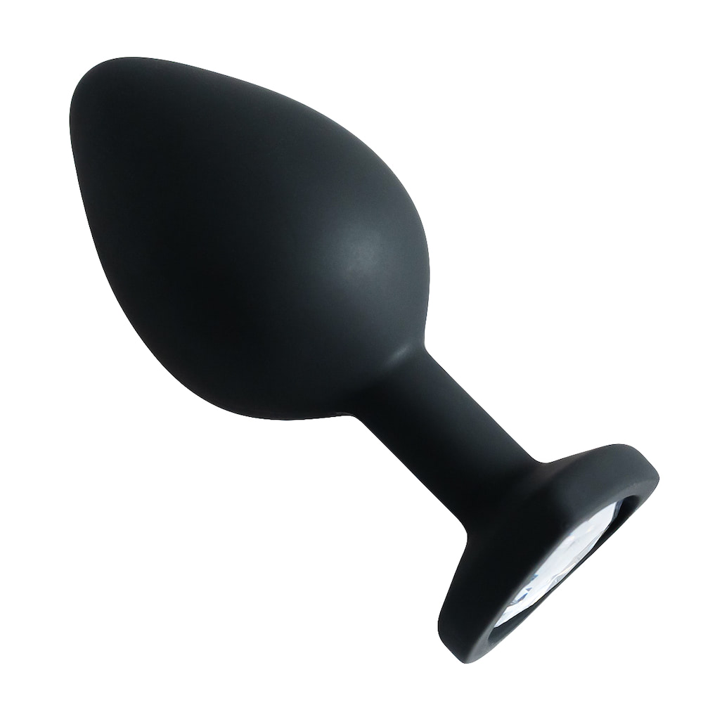 Plug Jóia em Silicone Vermelho com Base em Formato de Coração - Tamanho G - Imagem 7