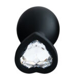 Plug Jóia em Silicone Vermelho com Base em Formato de Coração - Tamanho G - Imagem 13