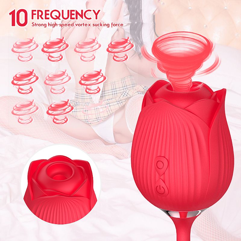 Sophie Vibrador Formato de Rosa com 10 Modos de Vibração, Vai e Vem e Pulsação - Imagem 17