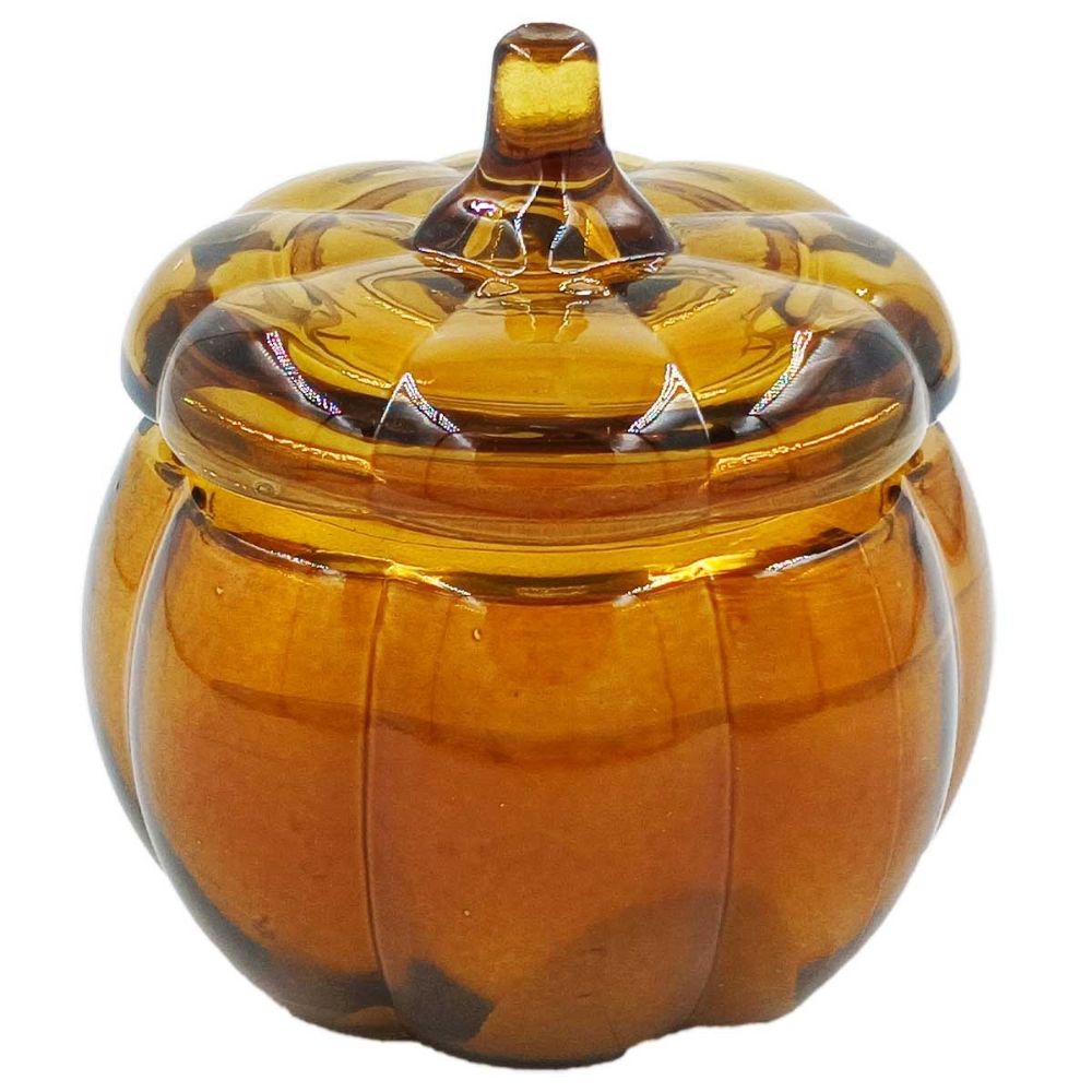 Vela Aromática Abóbora Amarelo em Vidro