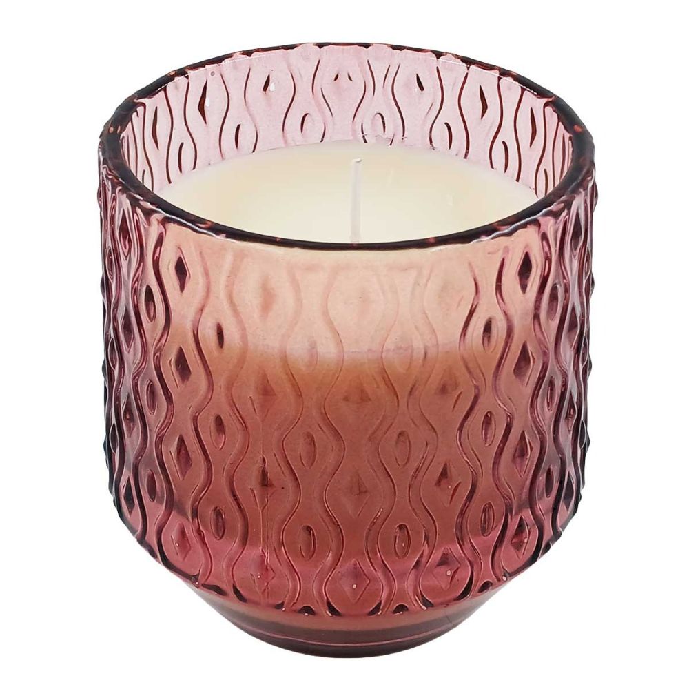Vela Perfumada com Suporte em Vidro Gifthome Rosa - Imagem 2