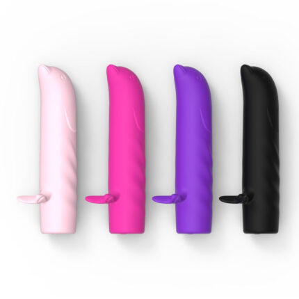 Mini Vibrador Golfinho Recarregável para Ponto G com 10 modos de vibração