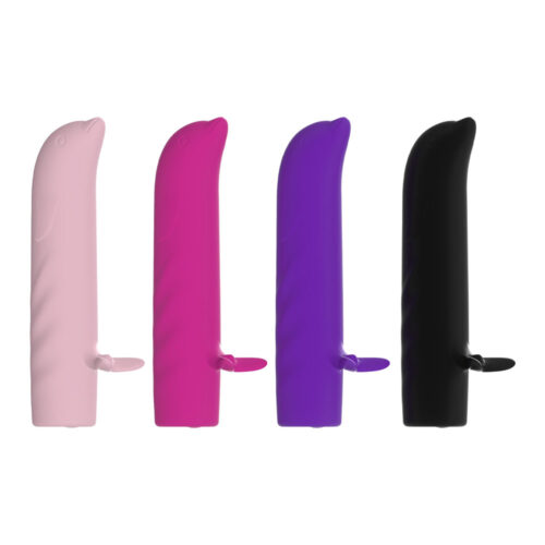 Alternative view of Mini Vibrador Golfinho Recarregável para Ponto G com 10 modos de vibração