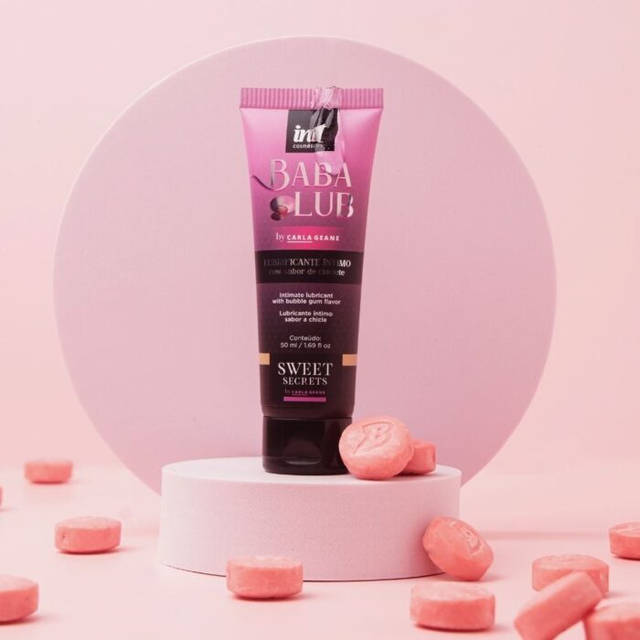 Lubrificante Beijável Babalub Sabor Chiclete 50g Linha Sweet Secrets intt - Imagem 4
