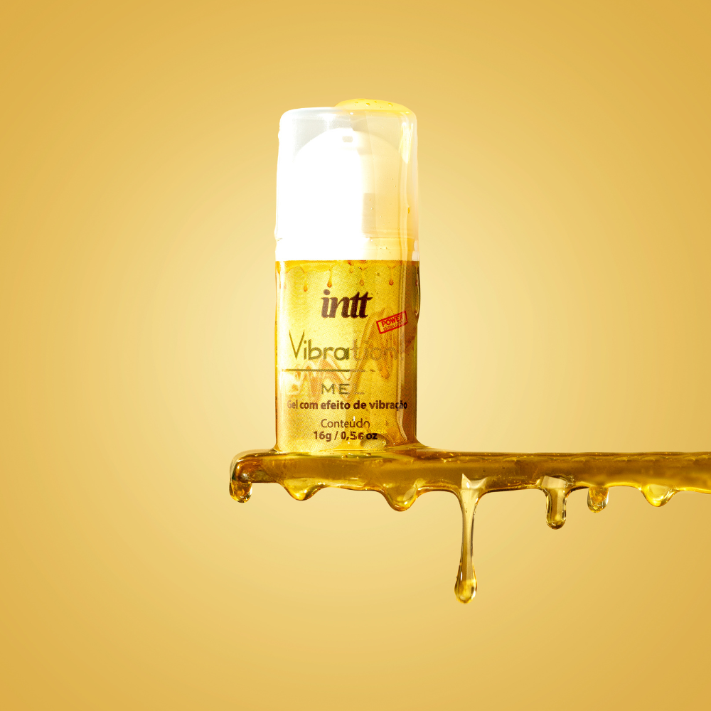 Gel excitante com efeito de vibração, pulsação e aquecimento - intt vibration sabor mel 17ml - Imagem 2