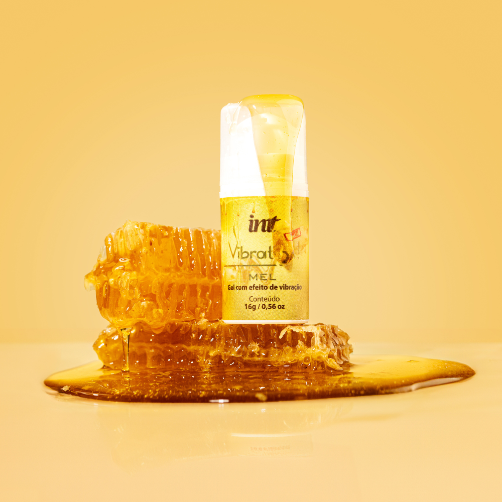 Gel excitante com efeito de vibração, pulsação e aquecimento - intt vibration sabor mel 17ml - Imagem 3