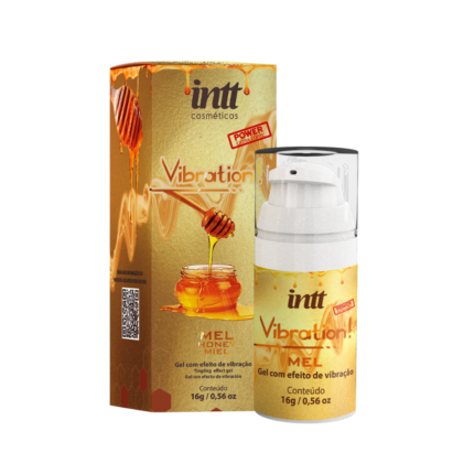 Gel excitante com efeito de vibração, pulsação e aquecimento - intt vibration sabor mel 17ml