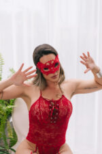 Fantasia feminina body sensual - Lingerie garota veneno - Imagem 3