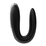 Vibrador Para Casal Recarregável Com 2 Motores E 10 Modos De Vibração Satisfyer Double - Preto - Imagem 5