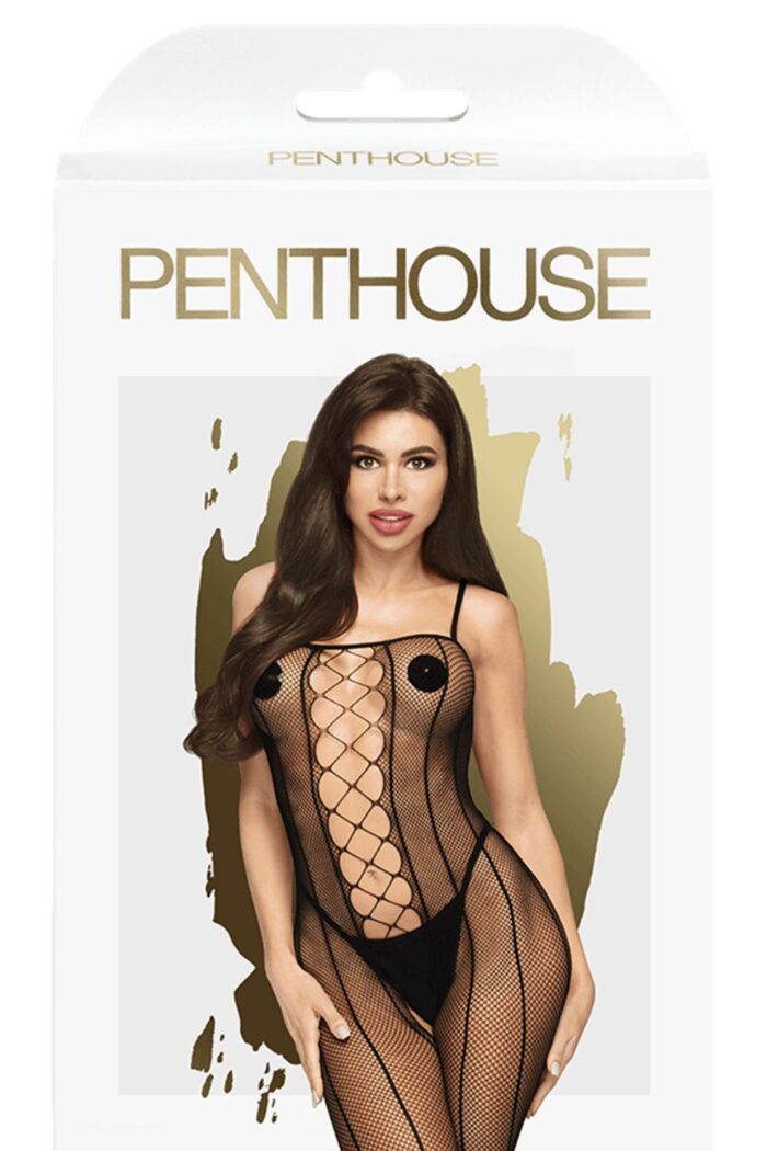 Lingerie Arrastão Drop-dead Tasty Penthouse Satisfyer Bodystocking - Imagem 3