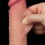 Pênis Realístico com dupla camada Pele deslizante Dong Flesh 19,5x3,7 cm - Lovetoy - Imagem 10