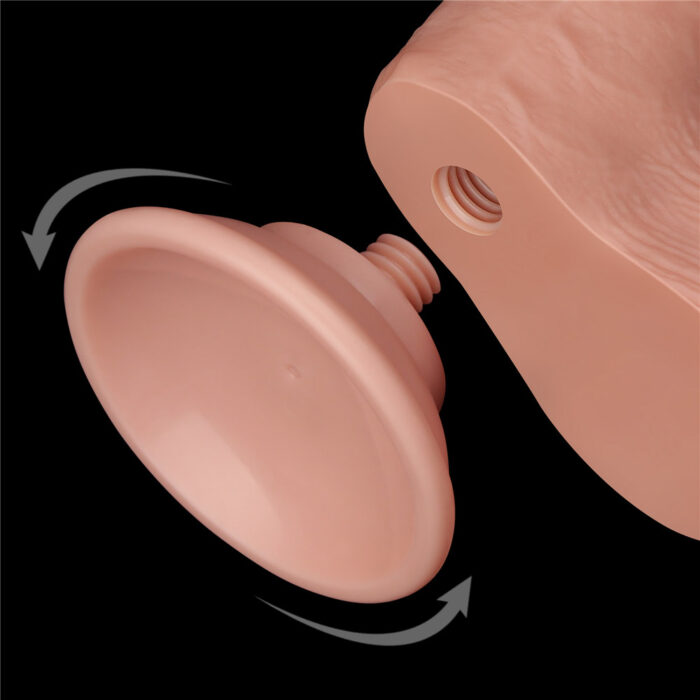 Pênis Realístico com dupla camada Pele deslizante Dong Flesh 19,5x3,7 cm - Lovetoy - Imagem 13