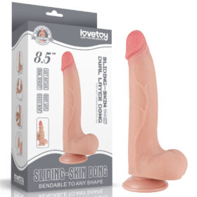 Pênis com dupla camada Realístico 20x4 cm Sliding Skin Dual Layer Dong Flesh - Lovetoy