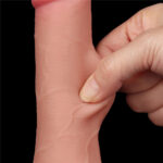 Pênis dupla camada Pele deslizante Dong Flesh 19,5x3,6 cm - Lovetoy - Imagem 9