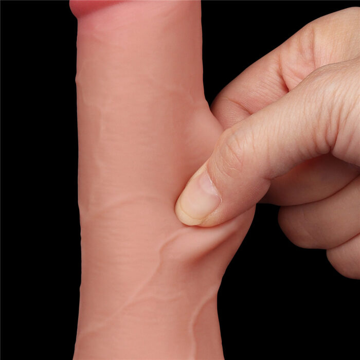 Pênis dupla camada Pele deslizante Dong Flesh 19,5x3,6 cm - Lovetoy - Imagem 9