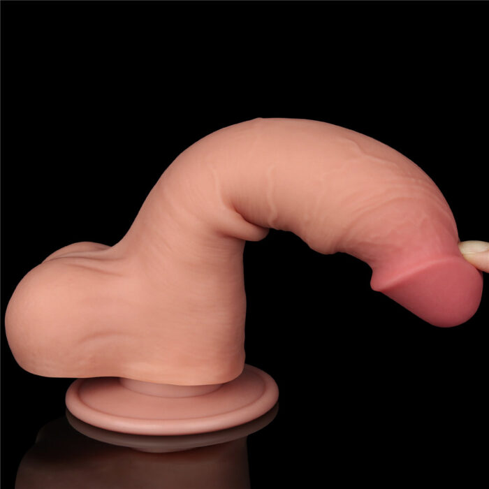 Pênis ultra realistico dupla camada Pele deslizante Dong Flesh 20x3,9 cm cm - Lovetoy - Imagem 15