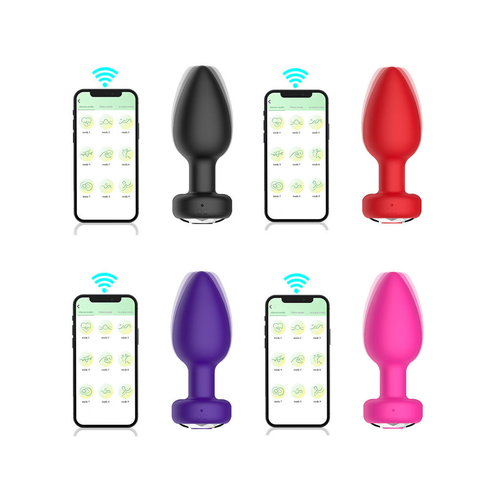 Plug Anal em Silicone com 10 Modos de Vibração e Controle por Aplicativo