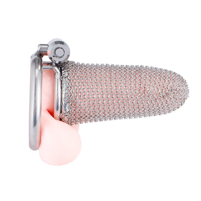 Cinto de Castidade em Aço Inox malha - Imagem 2