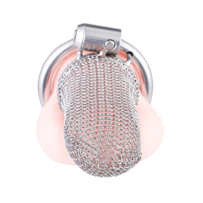 Cinto de Castidade em Aço Inox malha - Imagem 4