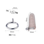 Cinto de Castidade em Aço Inox malha - Imagem 6