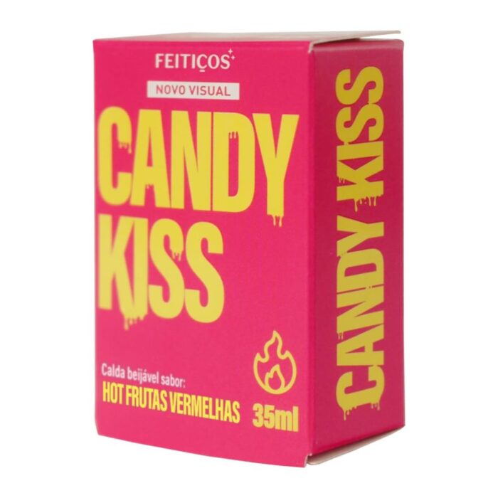 Candy kiss Calda beijável para sexo oral Sabor Frutas vermelha - Feitiços aromáticos 35ml - Imagem 4