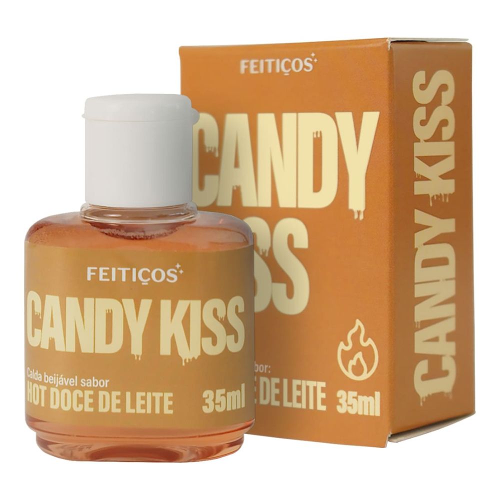 Candy kiss Calda beijável para sexo oral Sabor Doce de leite - Feitiços aromáticos 35ml
