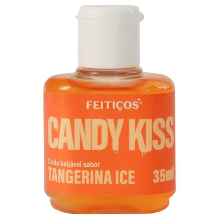Candy kiss Calda beijável para sexo oral Sabor Tangerina Ice - Feitiços aromáticos 35ml - Imagem 2