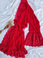 Robe vermelho feminino feito em tule catiuscia liso