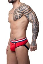 Cueca suplex vermelha frente slip atras jock - Imagem 2