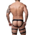 Cueca Jock liga preta ilhos e regulador - Imagem 3