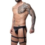 Cueca Jock liga preta ilhos e regulador - Imagem 2