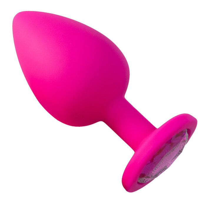 Plug Anal em Silicone com Pedra - Tamanho G - Imagem 7
