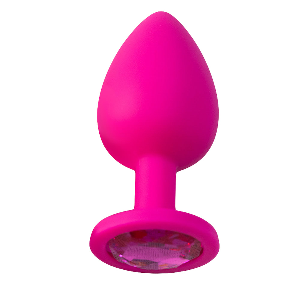 Plug Anal em Silicone com Pedra - Tamanho G - Imagem 3