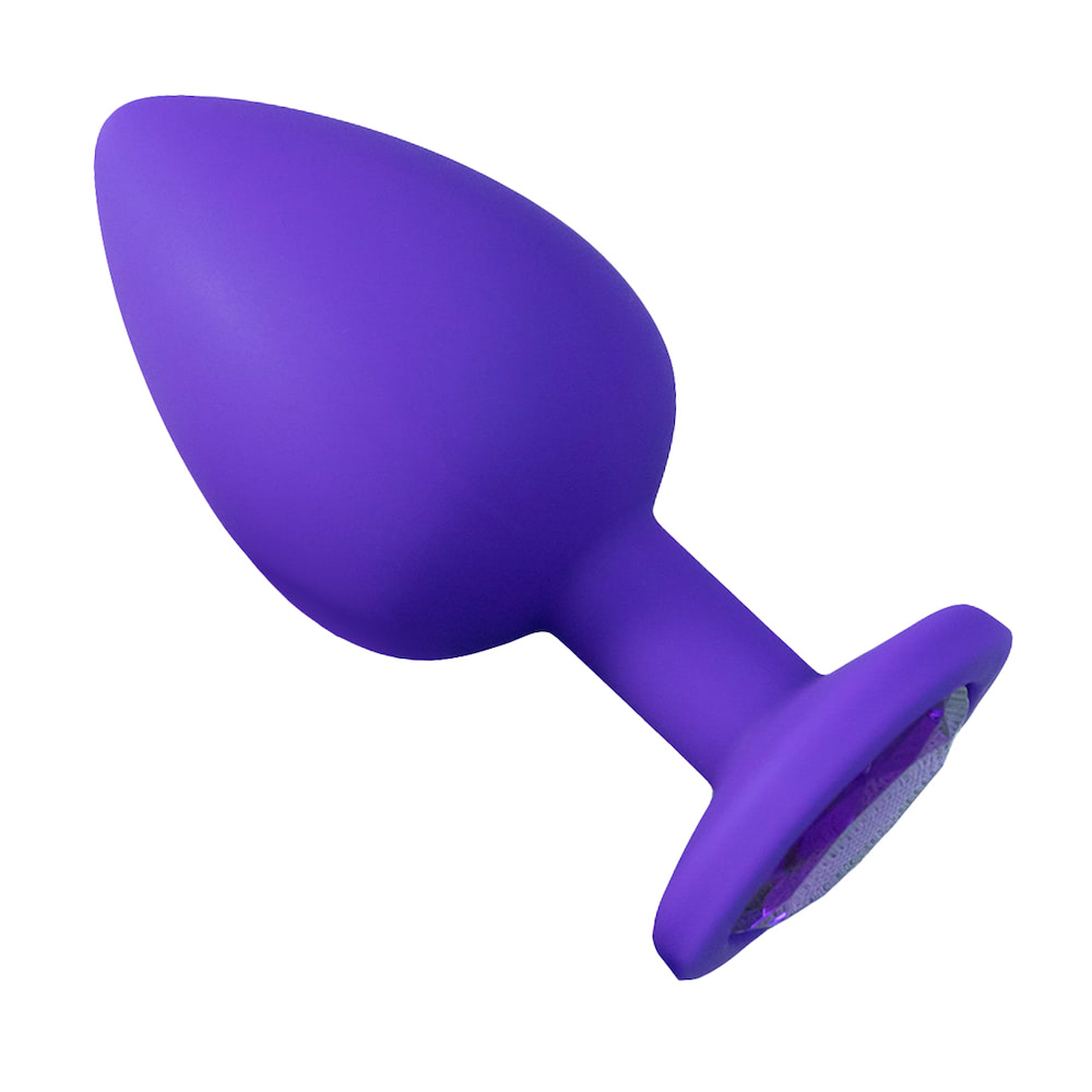 Plug Anal em Silicone com Pedra - Tamanho G - Imagem 9