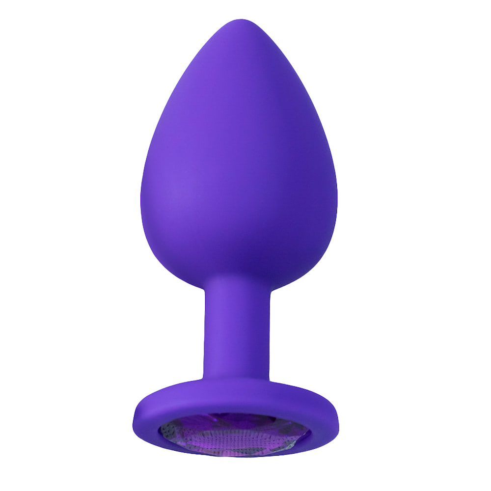 Plug Anal em Silicone com Pedra - Tamanho G - Imagem 5