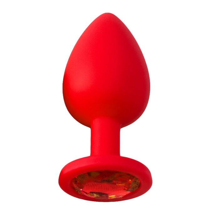 Plug Anal em Silicone com Pedra - Tamanho G - Imagem 2