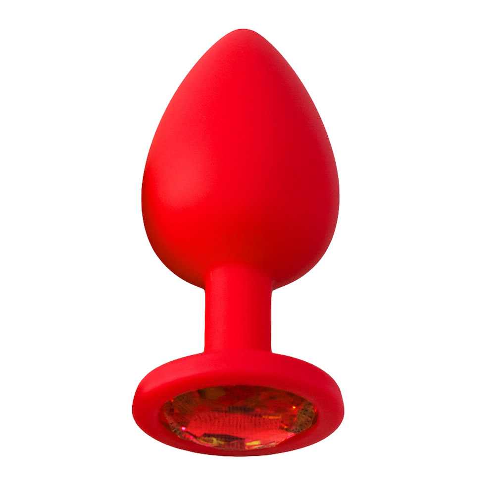 Plug Anal em Silicone com Pedra - Tamanho G - Imagem 2