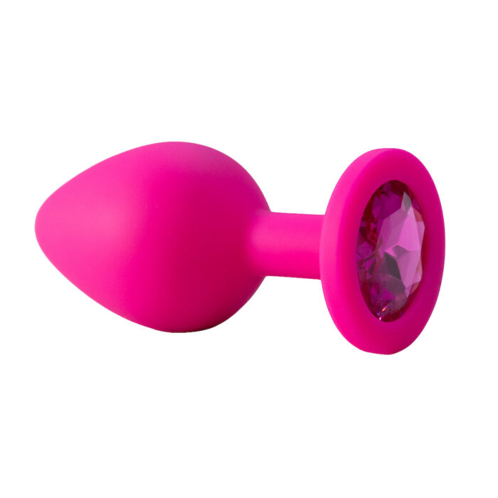 Plug Anal em Silicone com Pedra - Tamanho M - Imagem 3