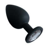 Plug Anal em Silicone com Pedra - Tamanho M - Imagem 9