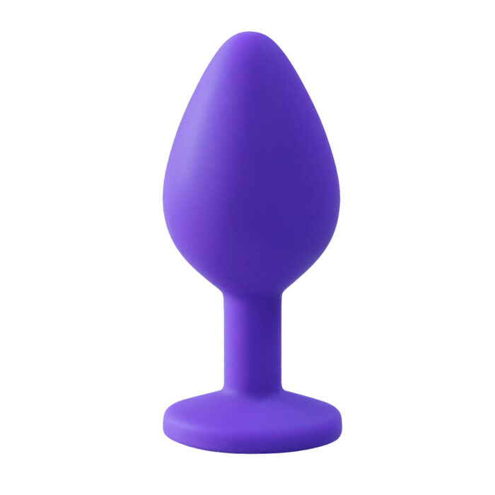 Plug Anal em Silicone com Pedra - Tamanho M - Imagem 18