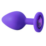 Plug Anal em Silicone com Pedra - Tamanho M - Imagem 16