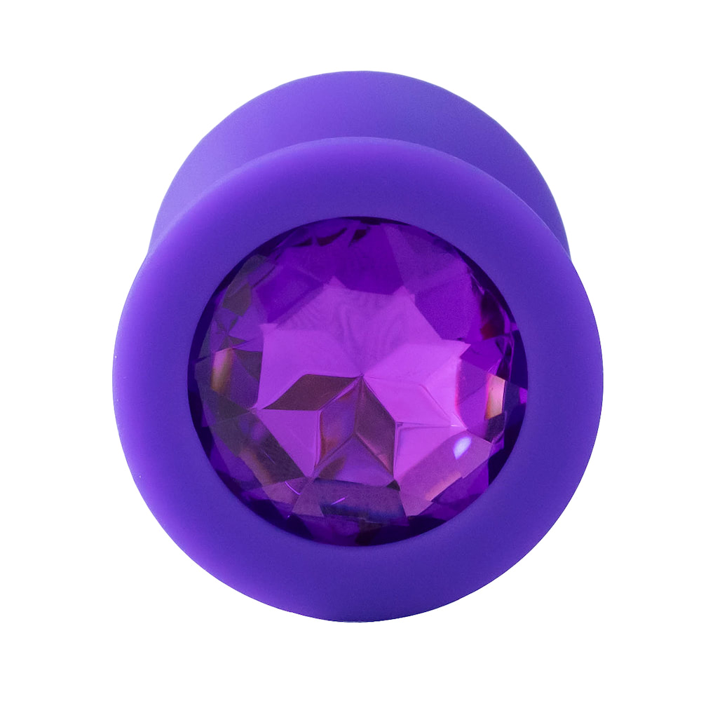Plug Anal em Silicone com Pedra - Tamanho M - Imagem 14