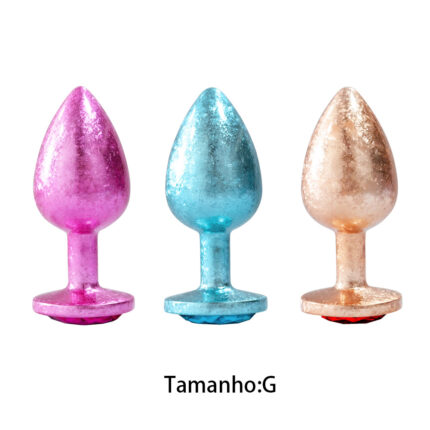 Plug Anal de Luxo com Pedra Acrílico usando nova tecnologia - Tamanho G