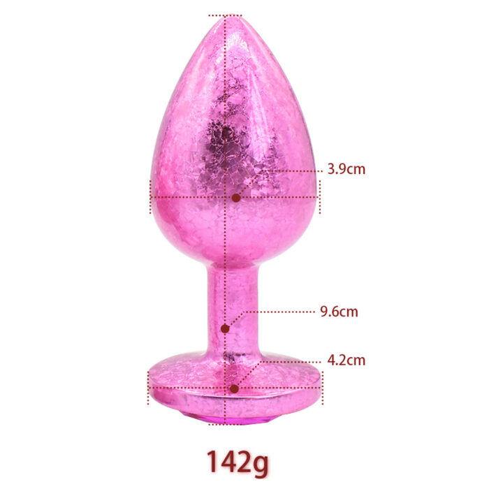 Plug Anal de Luxo Tamanho Médio com Pedra Acrílico usando nova tecnologia - Imagem 15