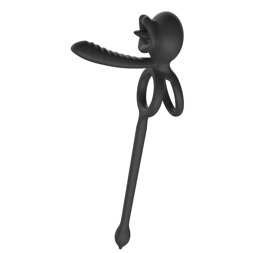 Anel Peniano Duplo e meia capa com Controle por Aplicativo e plug anal - Imagem 2