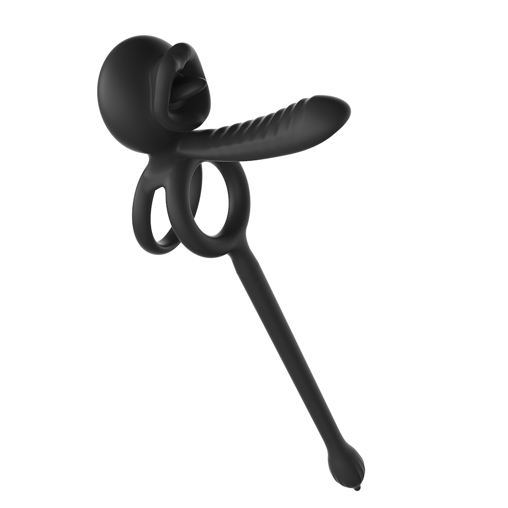 Anel Peniano Duplo e meia capa com Controle por Aplicativo e plug anal - Imagem 10