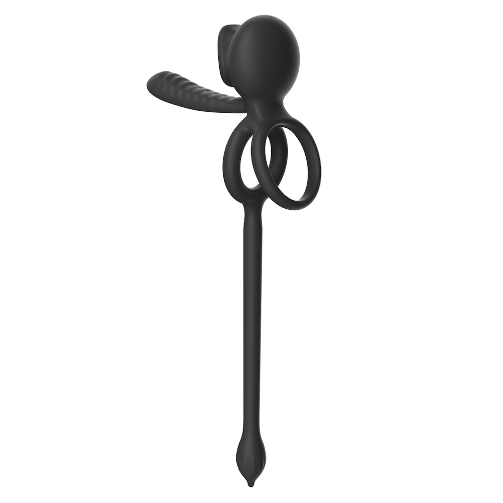 Anel Peniano Duplo e meia capa com Controle por Aplicativo e plug anal - Imagem 15
